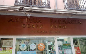 Antigua farmacia Gómez Pamo.